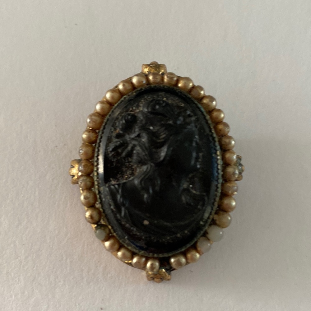 Vintage cameo brooch   B4